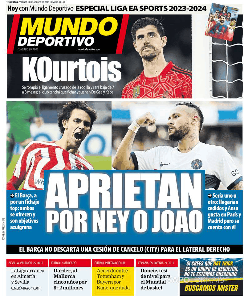 Mundo Deportivo Madrid 11 Ago 2023 Jornais E Revistas SAPO Pt