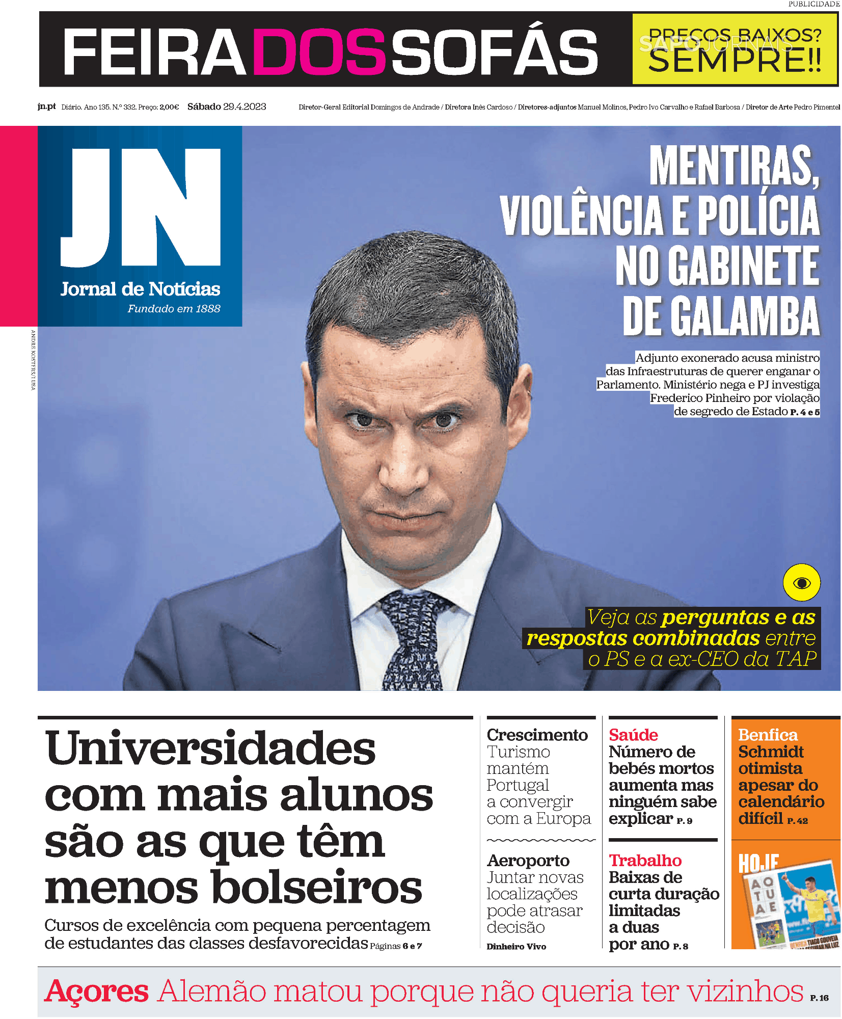 Jornal De Not Cias Abr Jornais E Revistas Sapo Pt