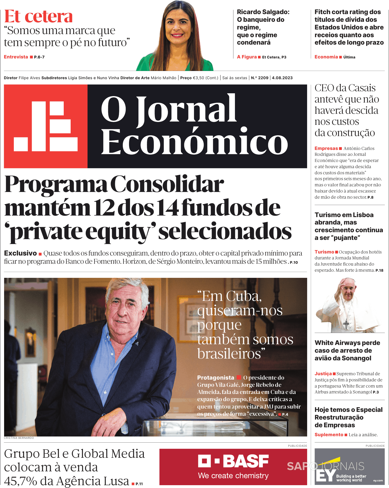 O Jornal Econ Mico Ago Jornais E Revistas Sapo Pt Ltima