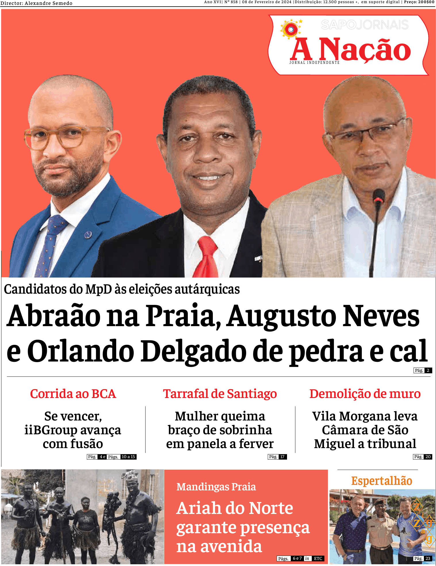 A Nação 8 fev 2024 Jornais e Revistas SAPO pt Última hora e