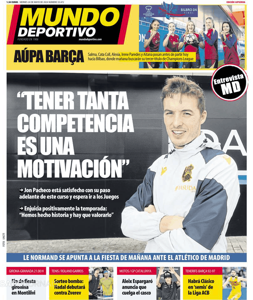 Mundo Deportivo Gipuzkoa 24 Mai 2024 Jornais E Revistas SAPO Pt