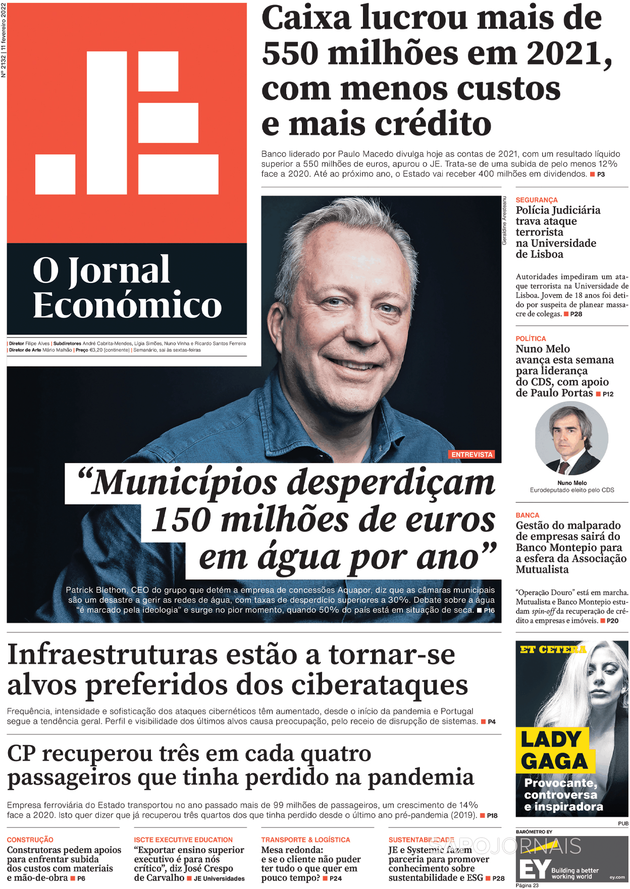 O Jornal Econ Mico Fev Jornais E Revistas Sapo Pt