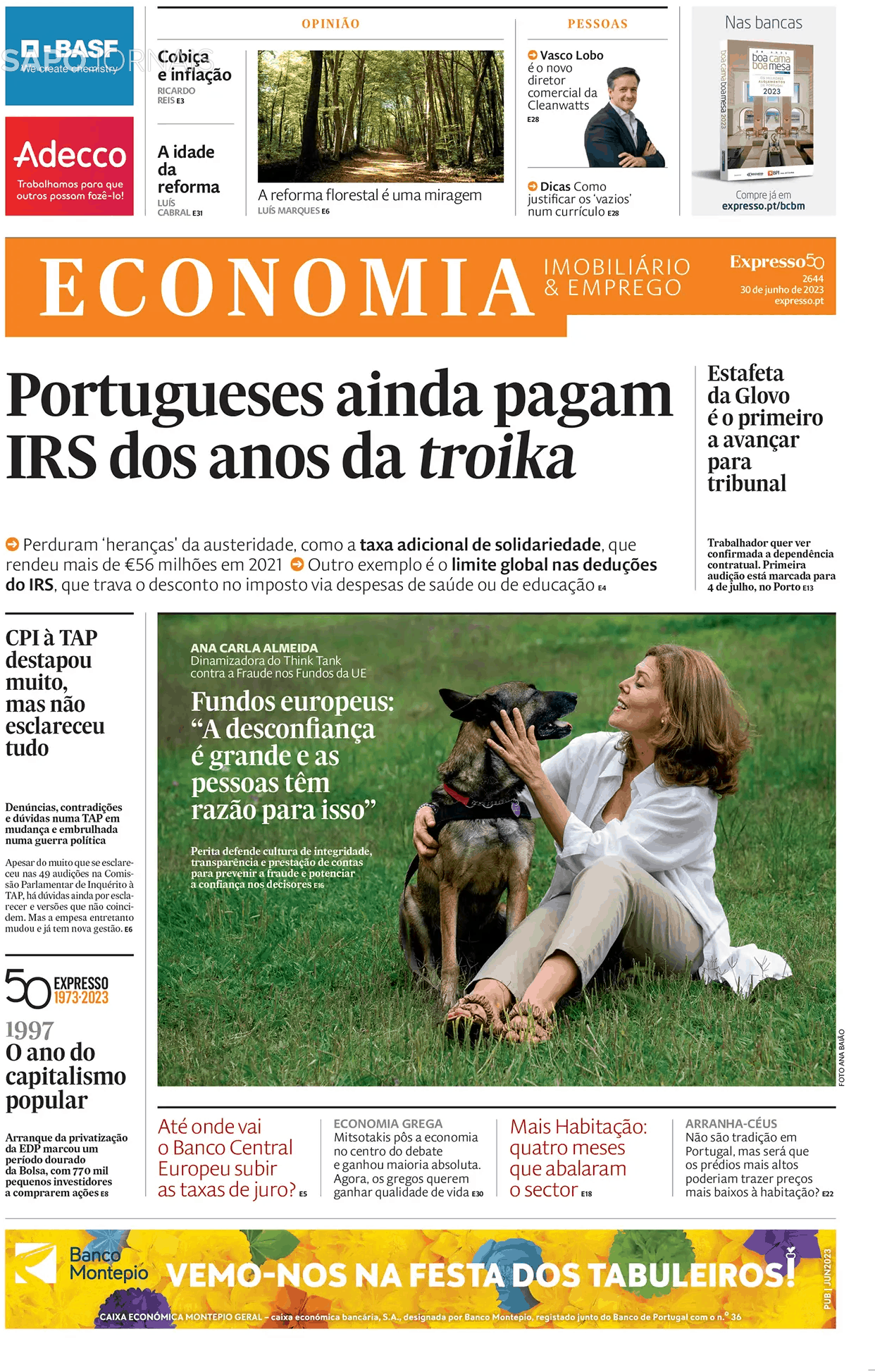 Expresso Economia 30 jun 2023 Jornais e Revistas SAPO pt Última