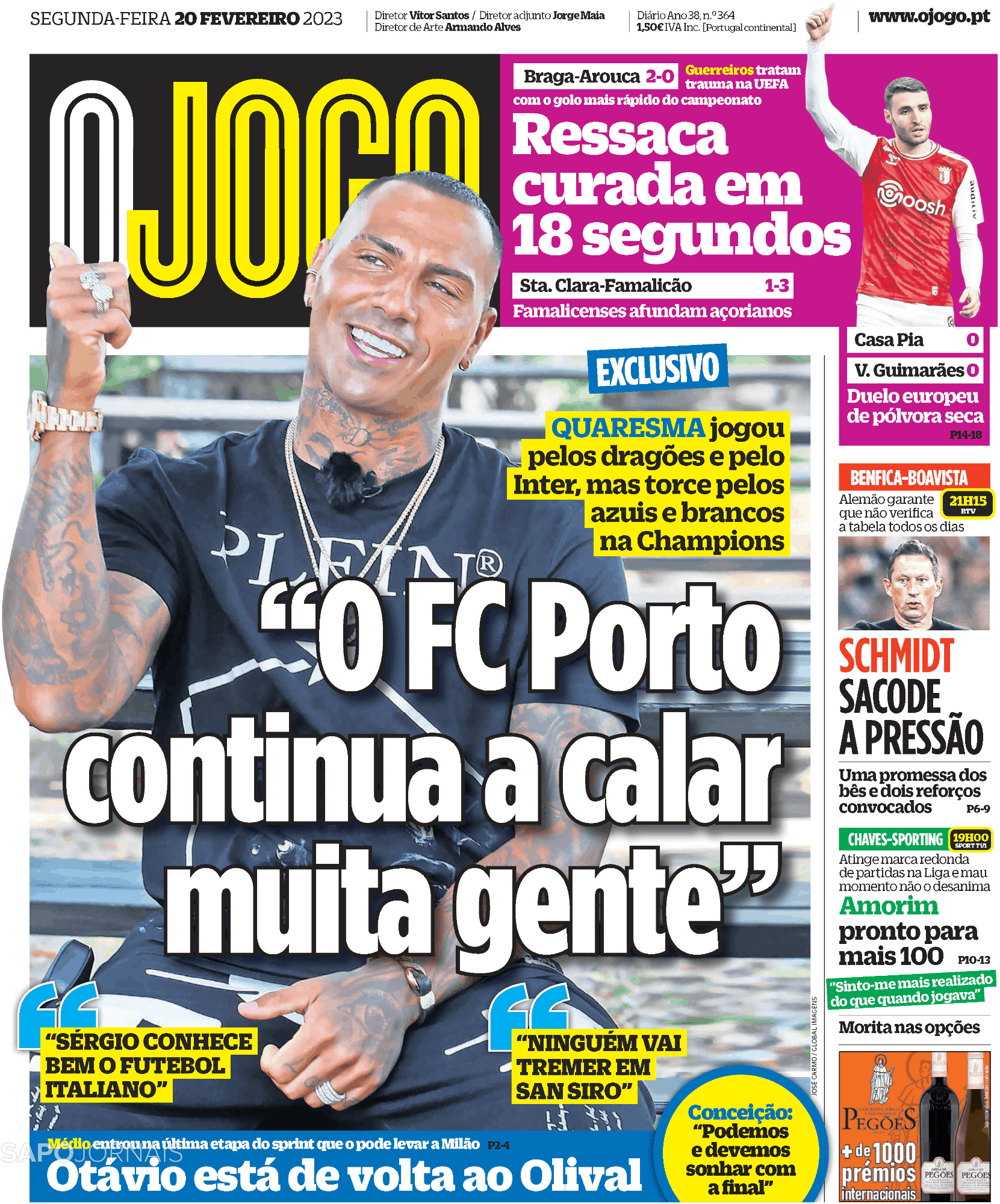 O Jogo Fev Jornais E Revistas Sapo Pt Ltima Hora E