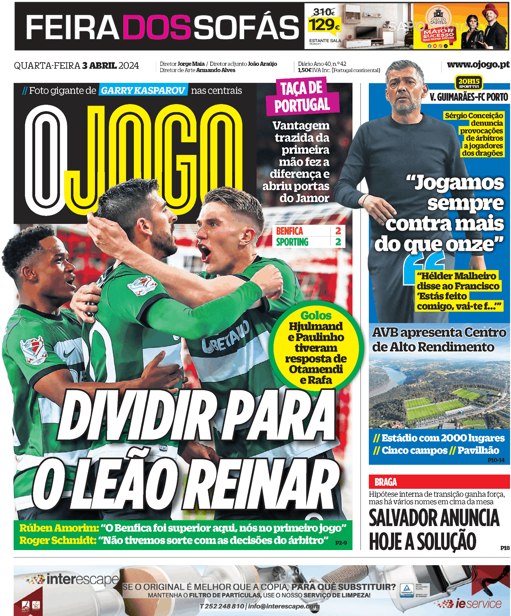 O Jogo Abr Jornais E Revistas Sapo Pt Ltima Hora E