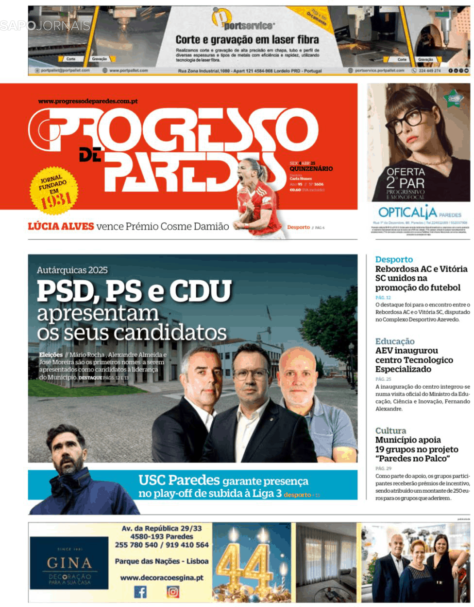 O Progresso de Paredes