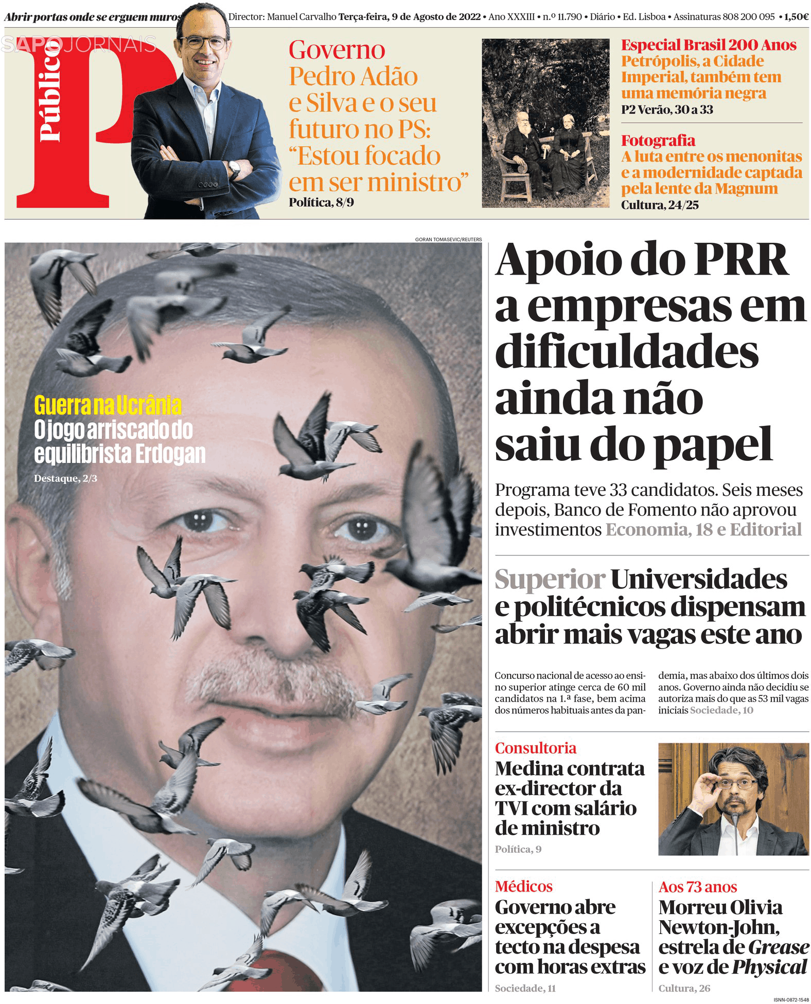 Público 9 Ago 2022 Jornais E Revistas Sapo 6939