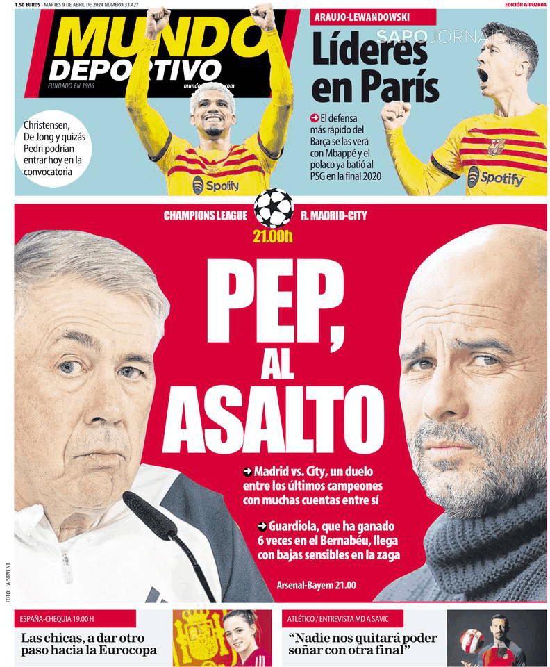 Mundo Deportivo (9 abr 2024) - Jornais e Revistas - SAPO.pt - Última ...