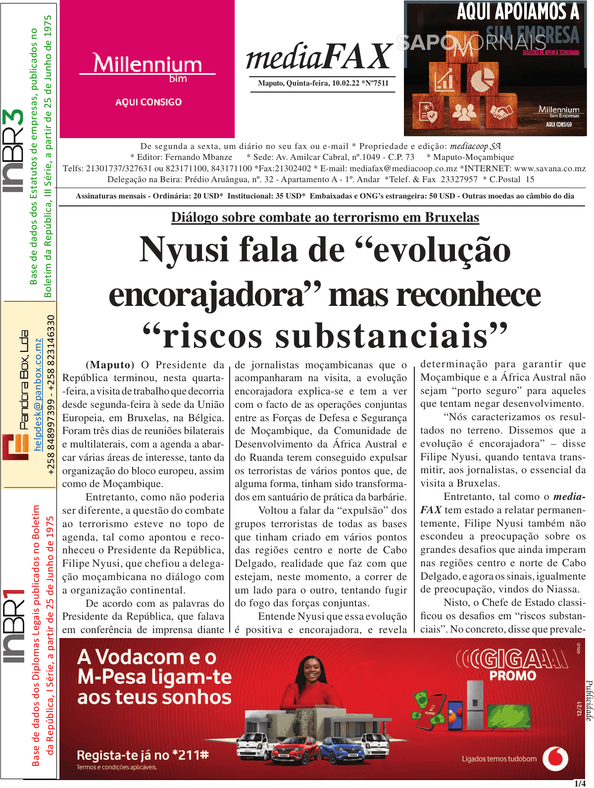 Mediafax Fev Jornais E Revistas SAPO