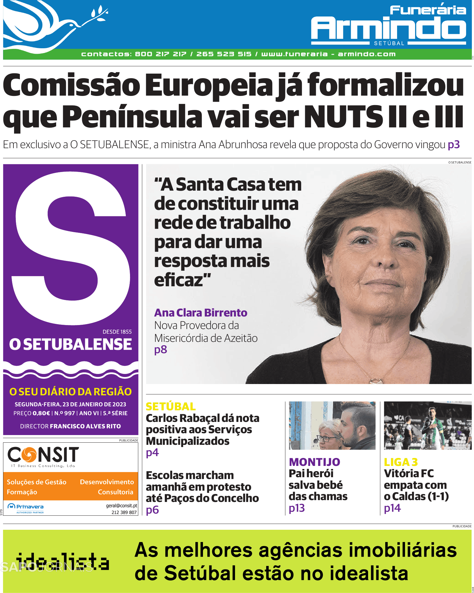 O Setubalense 23 Jan 2023 Jornais E Revistas Sapo 