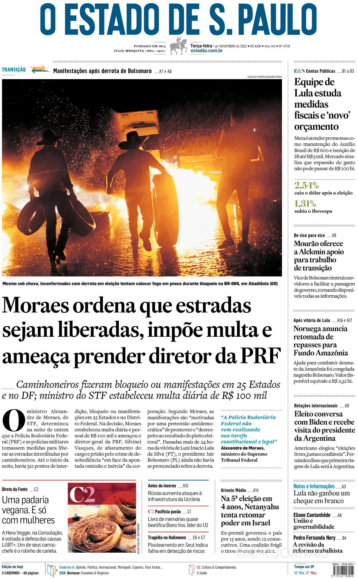 O Estado De S Paulo Nov Jornais E Revistas Sapo Pt Ltima Hora E Not Cias De