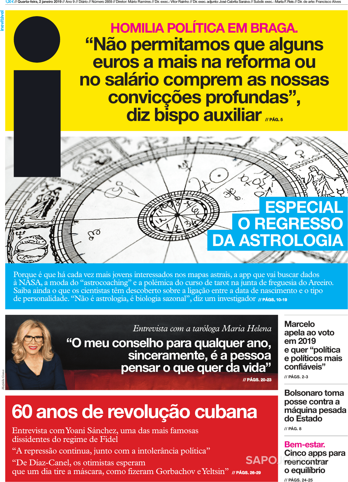 Jornal i (2 jan 2019) - Jornais e Revistas - SAPO.pt - Última hora e ...