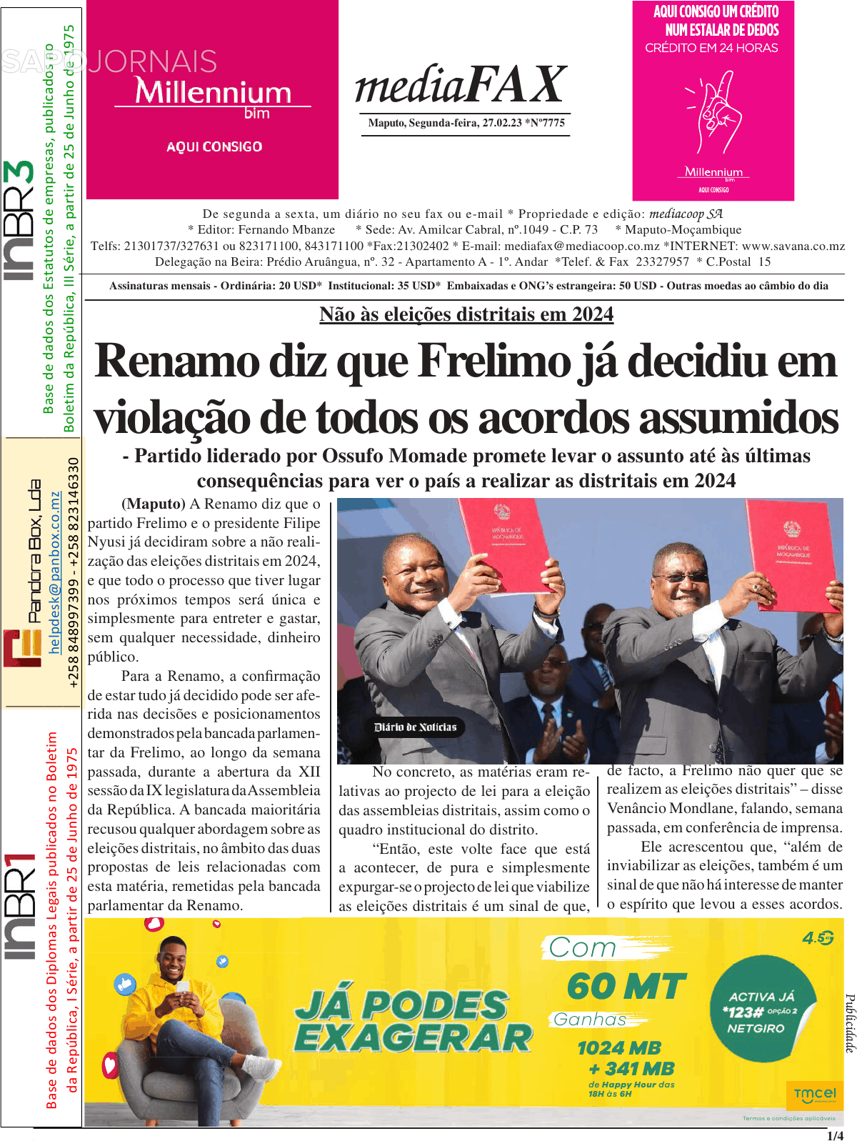 Mediafax fev Jornais e Revistas SAPO pt Última hora e notícias de hoje