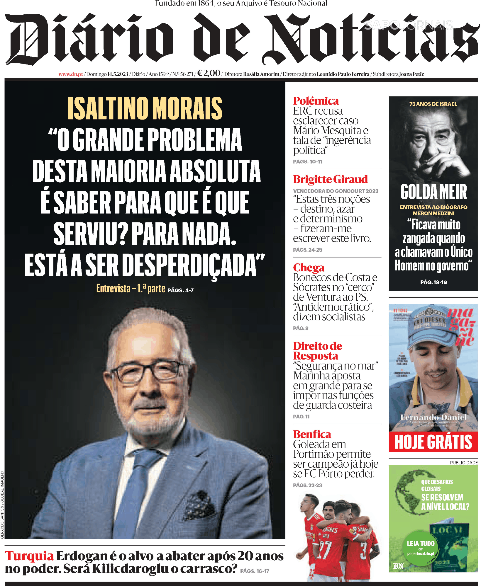 Diário De Notícias (14 Mai 2023) - Jornais E Revistas - SAPO.pt ...