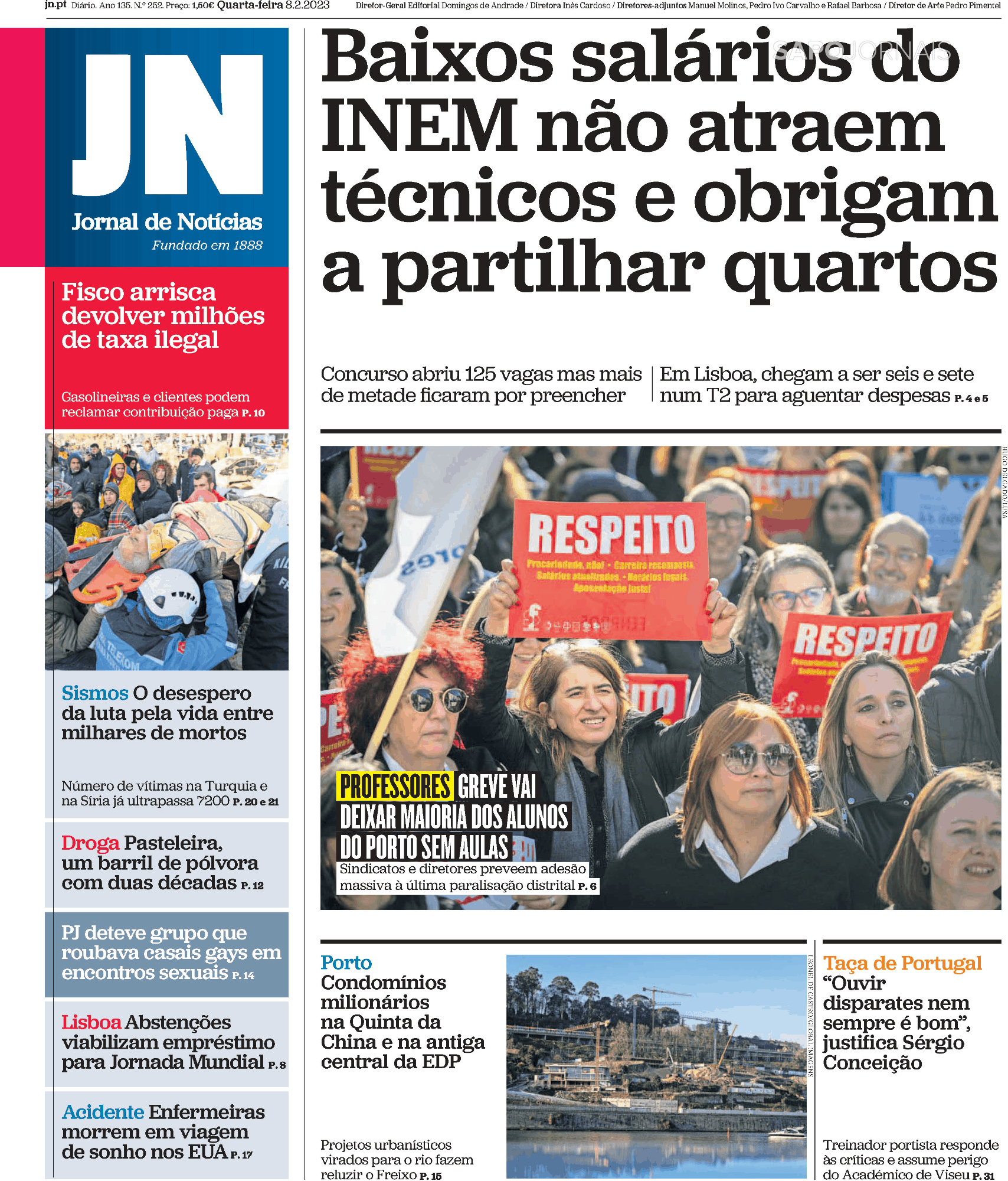 Jornal De Notícias (8 Fev 2023) - Jornais E Revistas - SAPO.pt - Última ...