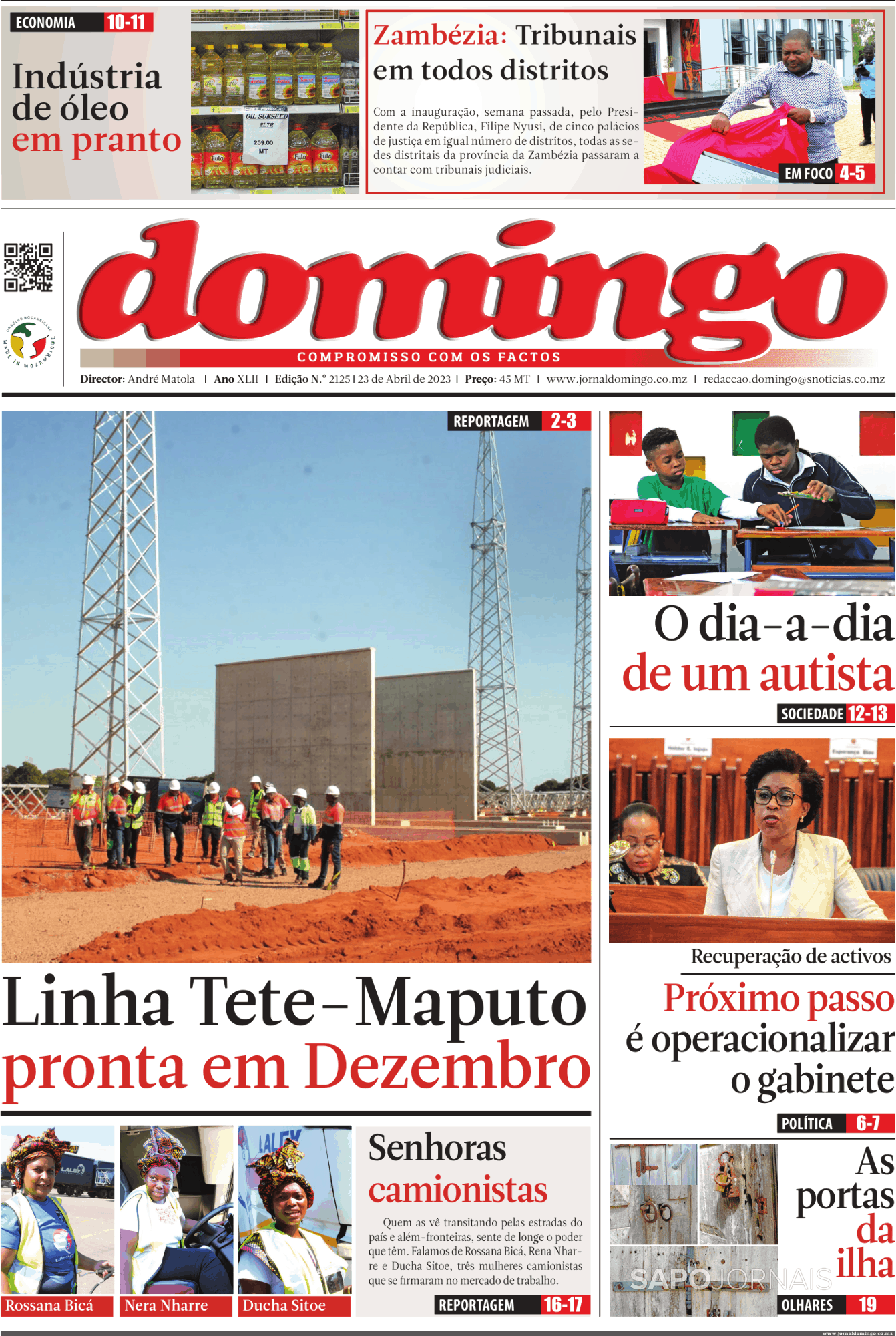 Domingo 24 Abr 2023 Jornais E Revistas Sapopt Última Hora E Notícias De Hoje 3162