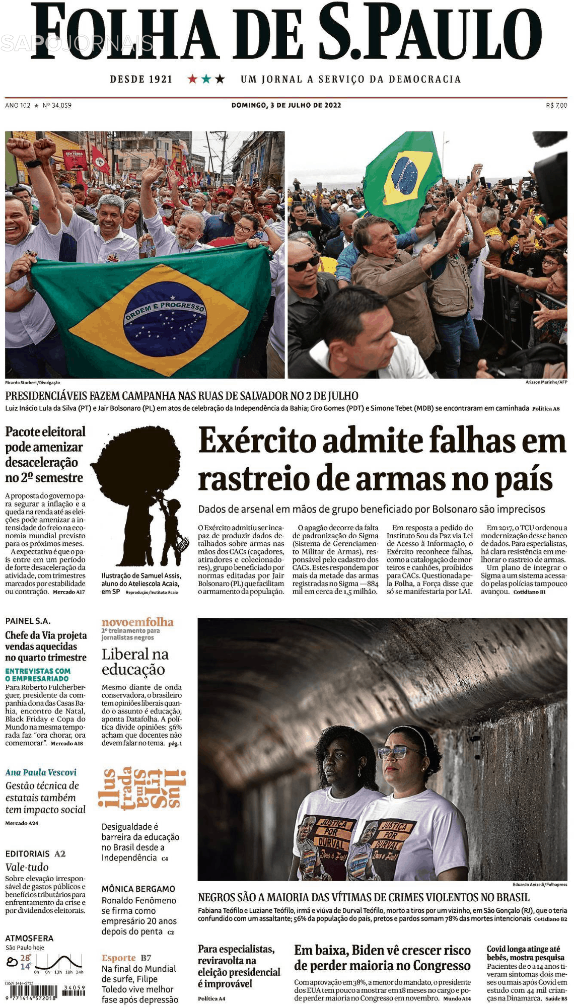 Folha De S Paulo Jul Jornais E Revistas Sapo Pt Ltima Hora E Not Cias De Hoje