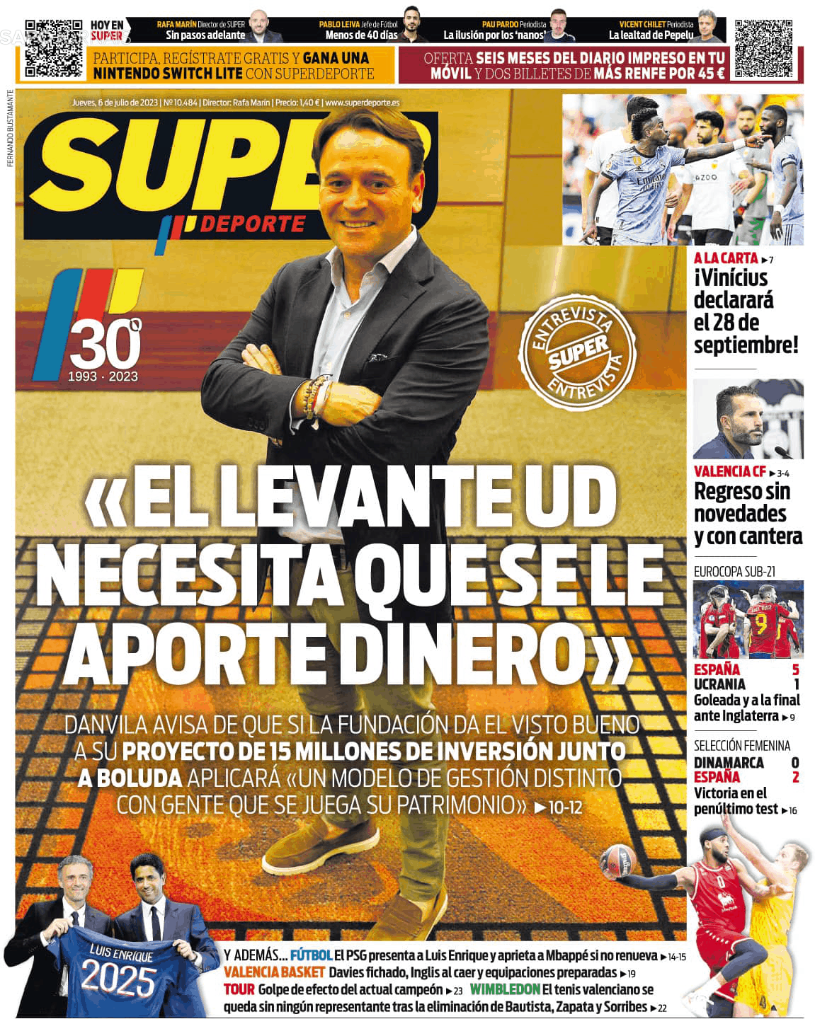 Super Deporte 6 Jul 2023 Jornais E Revistas Sapopt Última Hora E Notícias De Hoje 6658