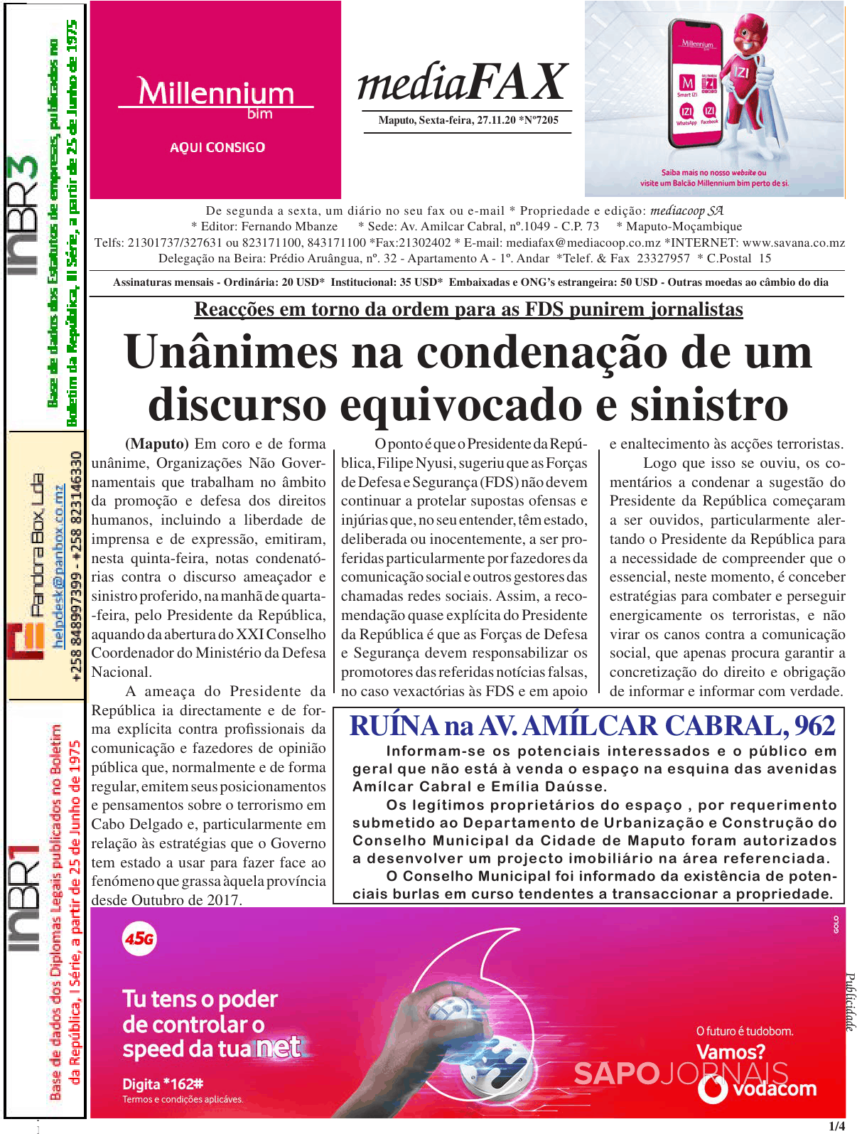 Mediafax nov Jornais e Revistas SAPO pt Última hora e notícias de hoje