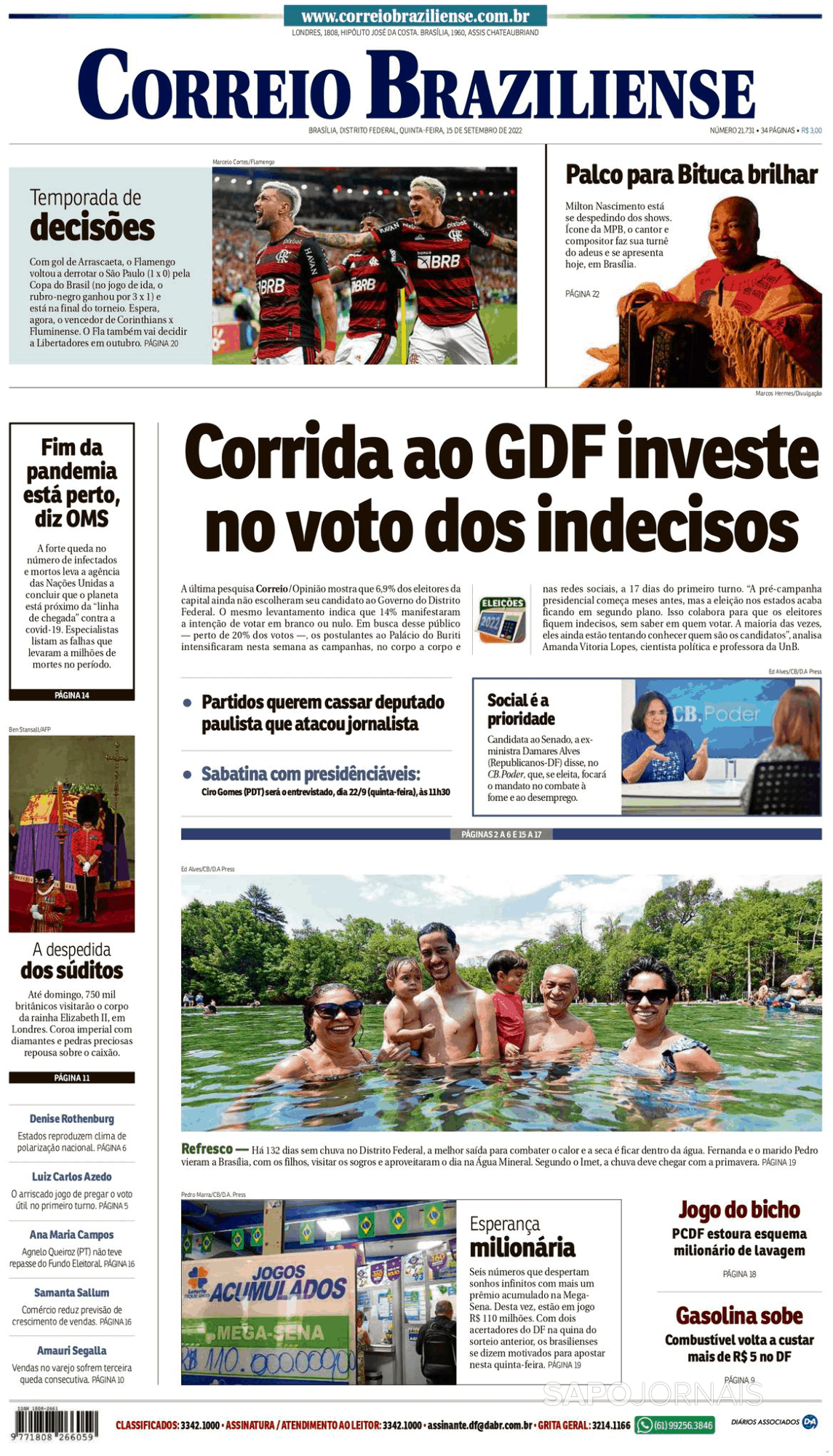 Correio Braziliense (15 Set 2022) - Jornais E Revistas - SAPO.pt ...