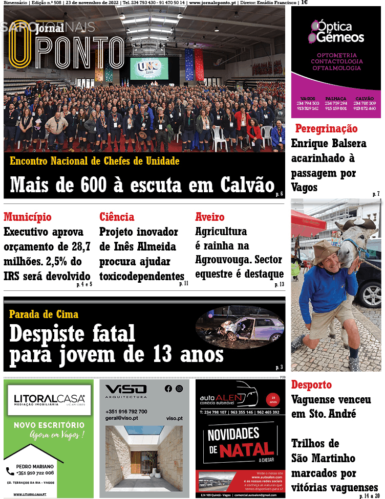 O Ponto 23 Nov 2022 Jornais E Revistas Sapopt Última Hora E Notícias De Hoje 1835