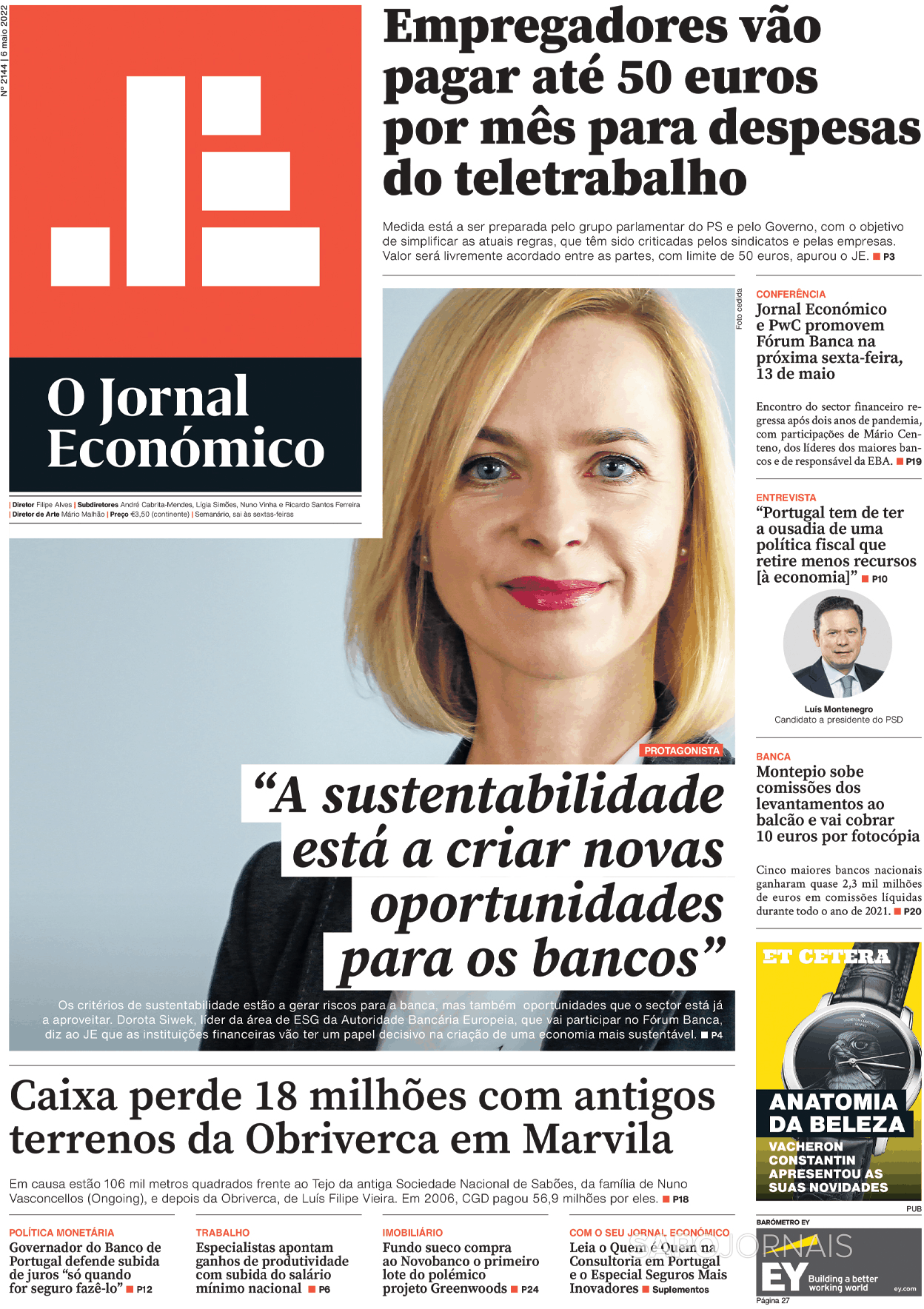 O Jornal Económico 6 Mai 2022 Jornais E Revistas Sapopt Última Hora E Notícias De Hoje 1307