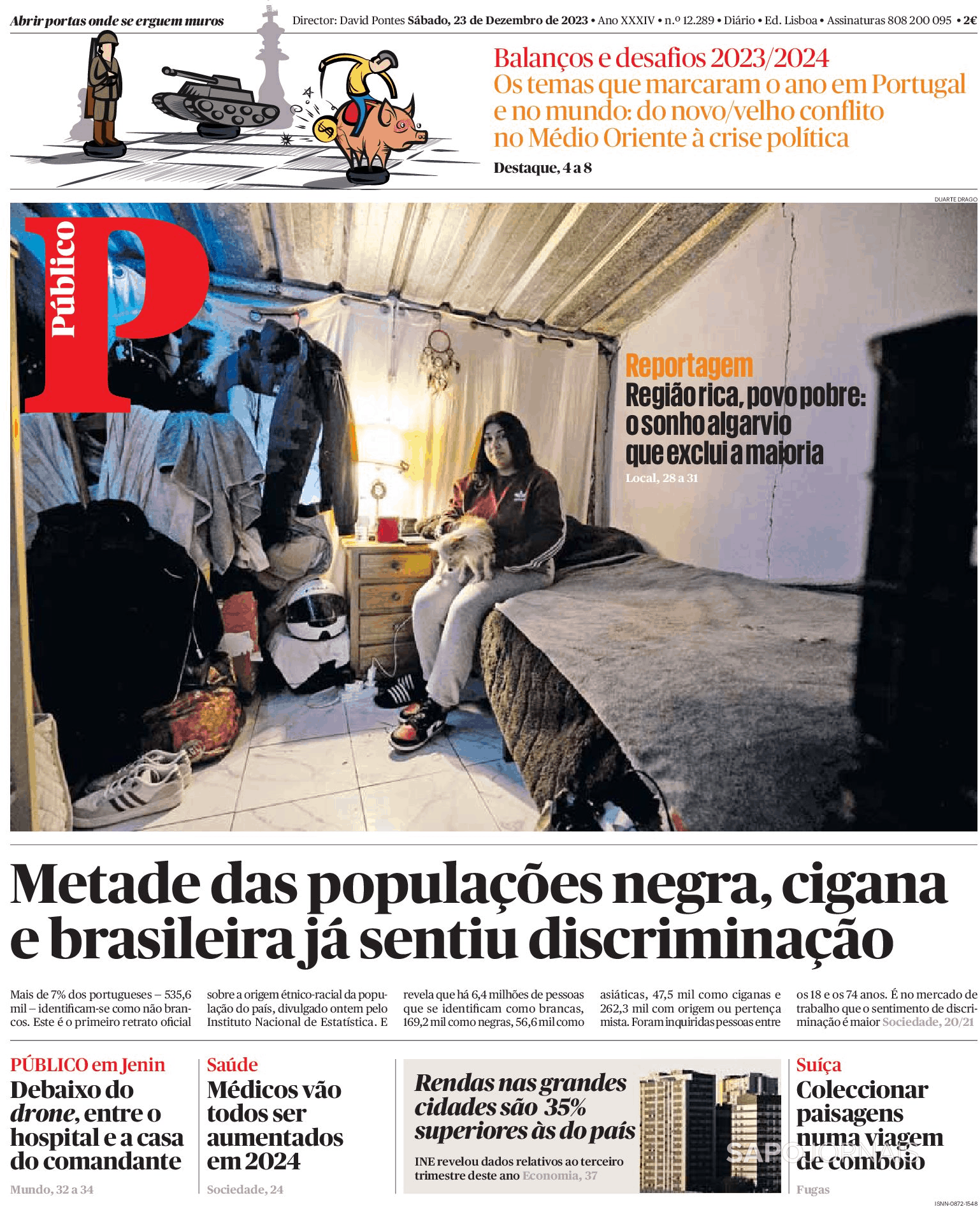 Público 23 Dez 2023 Jornais E Revistas Sapopt Última Hora E Notícias De Hoje 7179