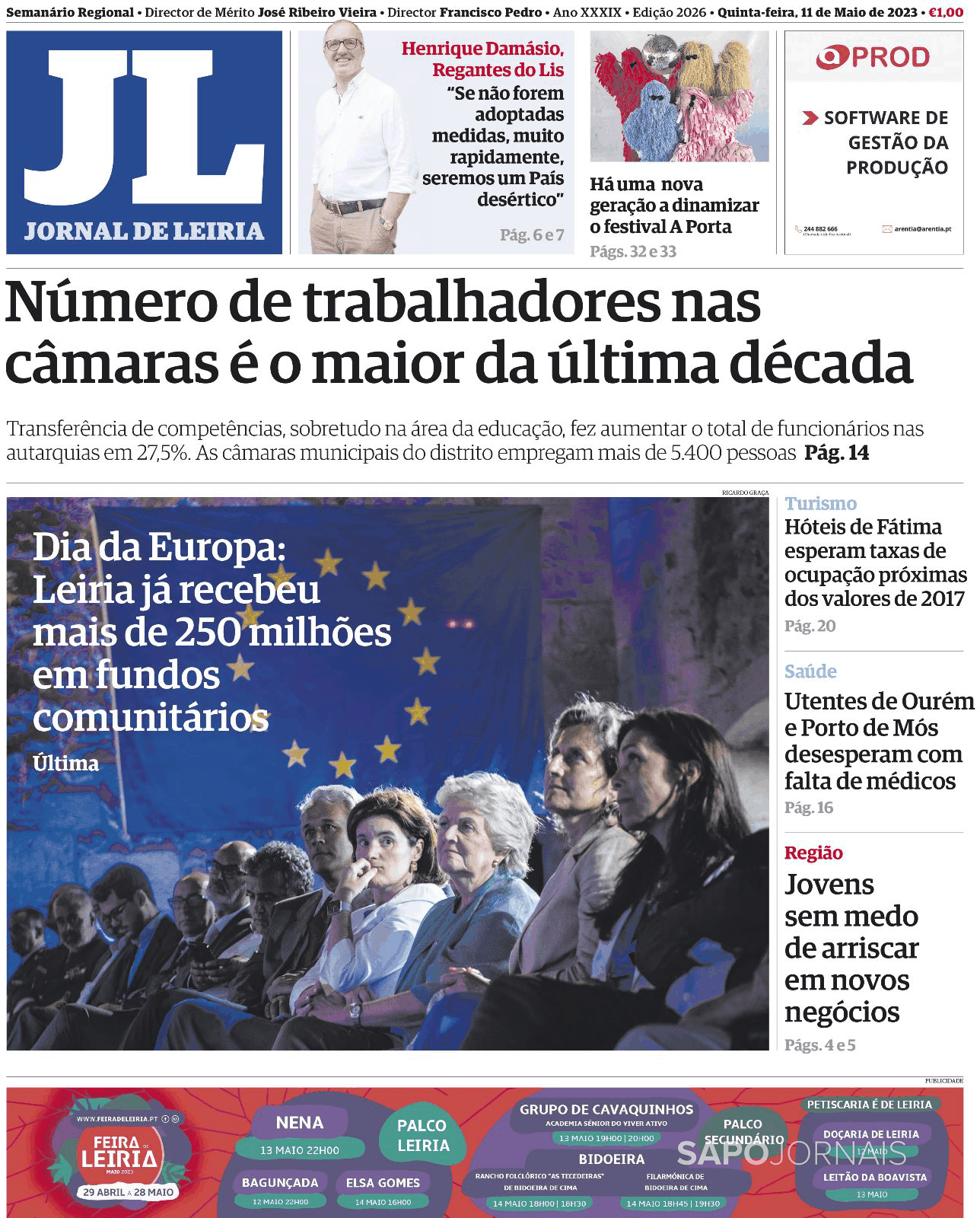 Jornal De Leiria 11 Mai 2023 Jornais E Revistas Sapopt Última Hora E Notícias De Hoje 0463