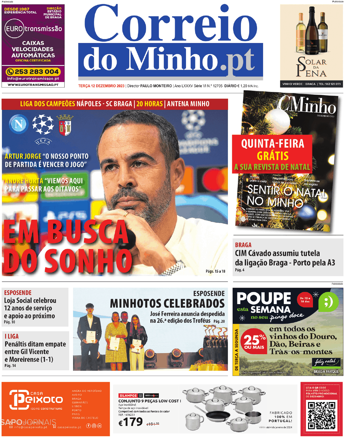 O jogo - Correio do Minho