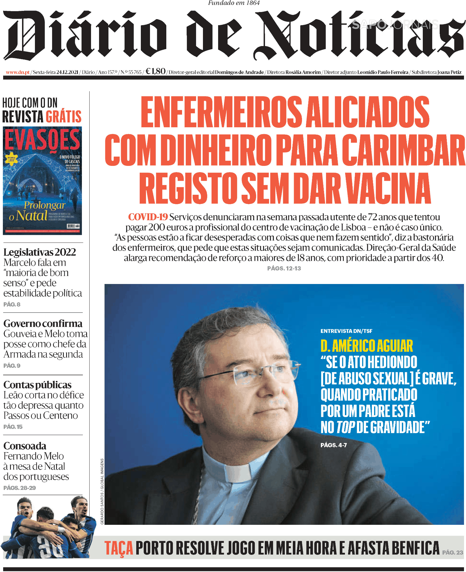 Diário de Notícias (24 dez 2021) - Jornais e Revistas - SAPO 24 Diário de Notícias (24 dez 2021) - Jornais e Revistas - SAPO 24