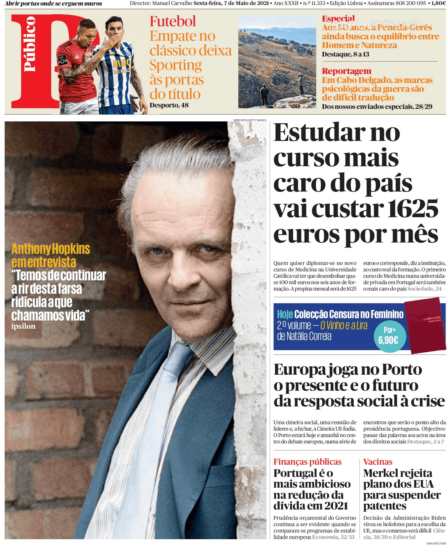 Público 7 Mai 2021 Jornais E Revistas Sapo 24 4532