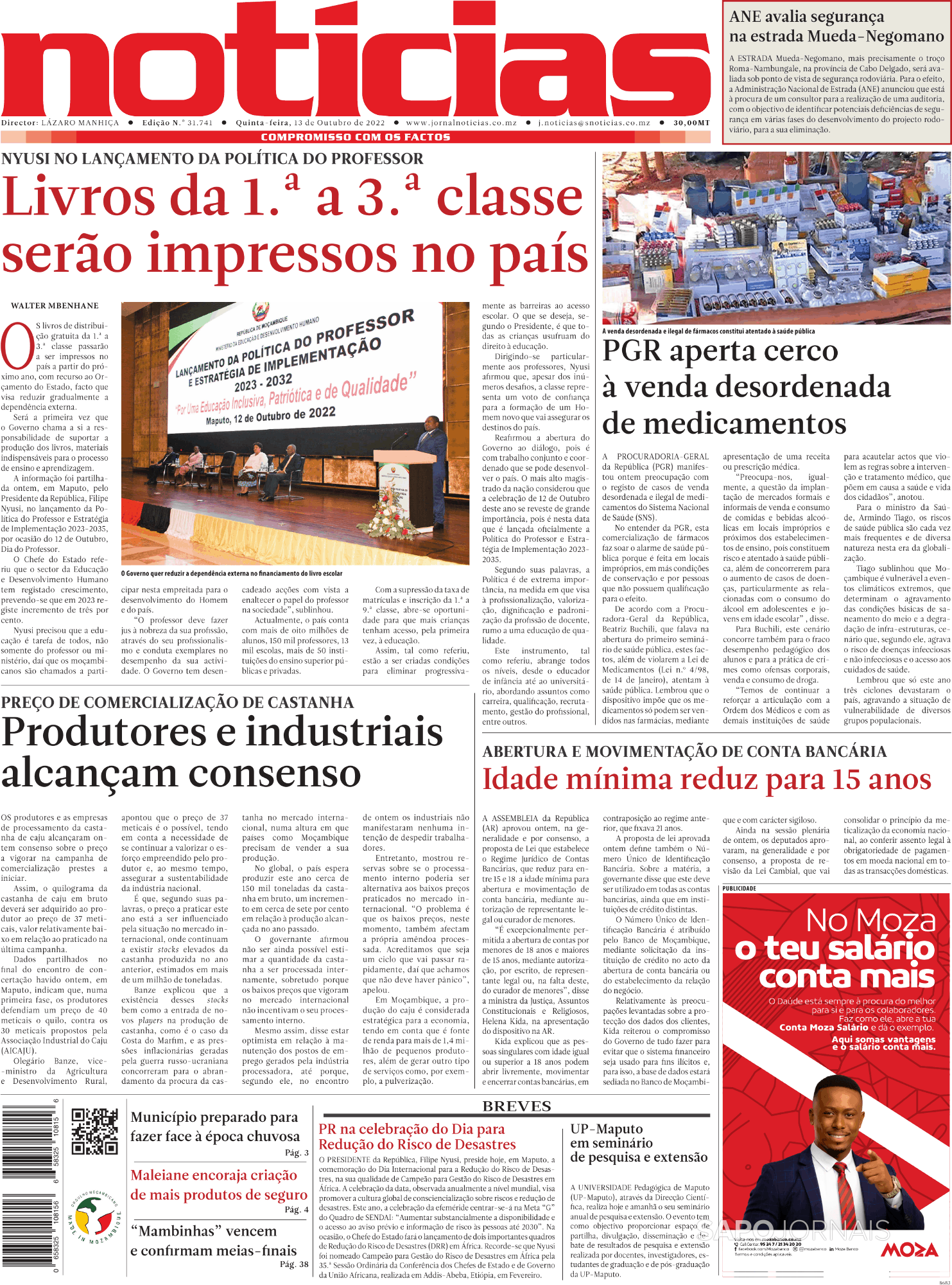 Notícias 13 Out 2022 Jornais E Revistas Sapopt Última Hora E Notícias De Hoje