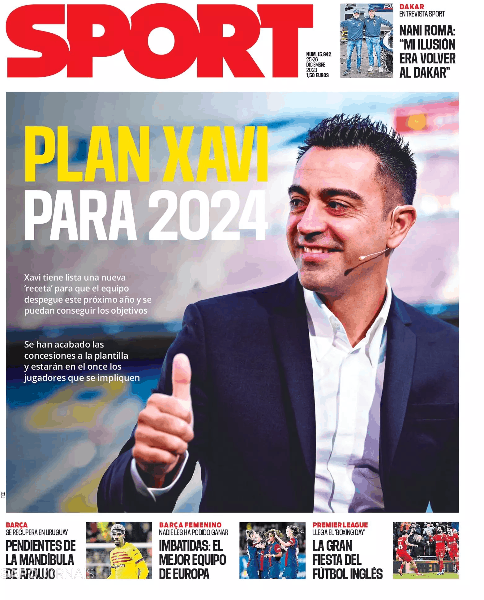Sport 25 dez 2023 jornais e revistas sapo pt ltima hora e