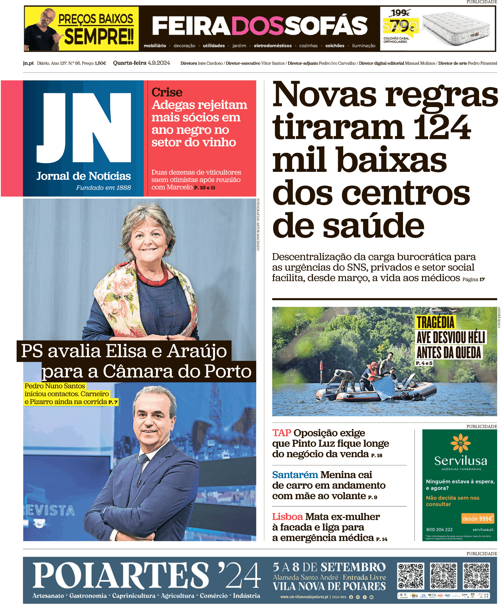 Jornal de Notícias (4 set 2024) - Jornais e Revistas - SAPO.pt - Última ...