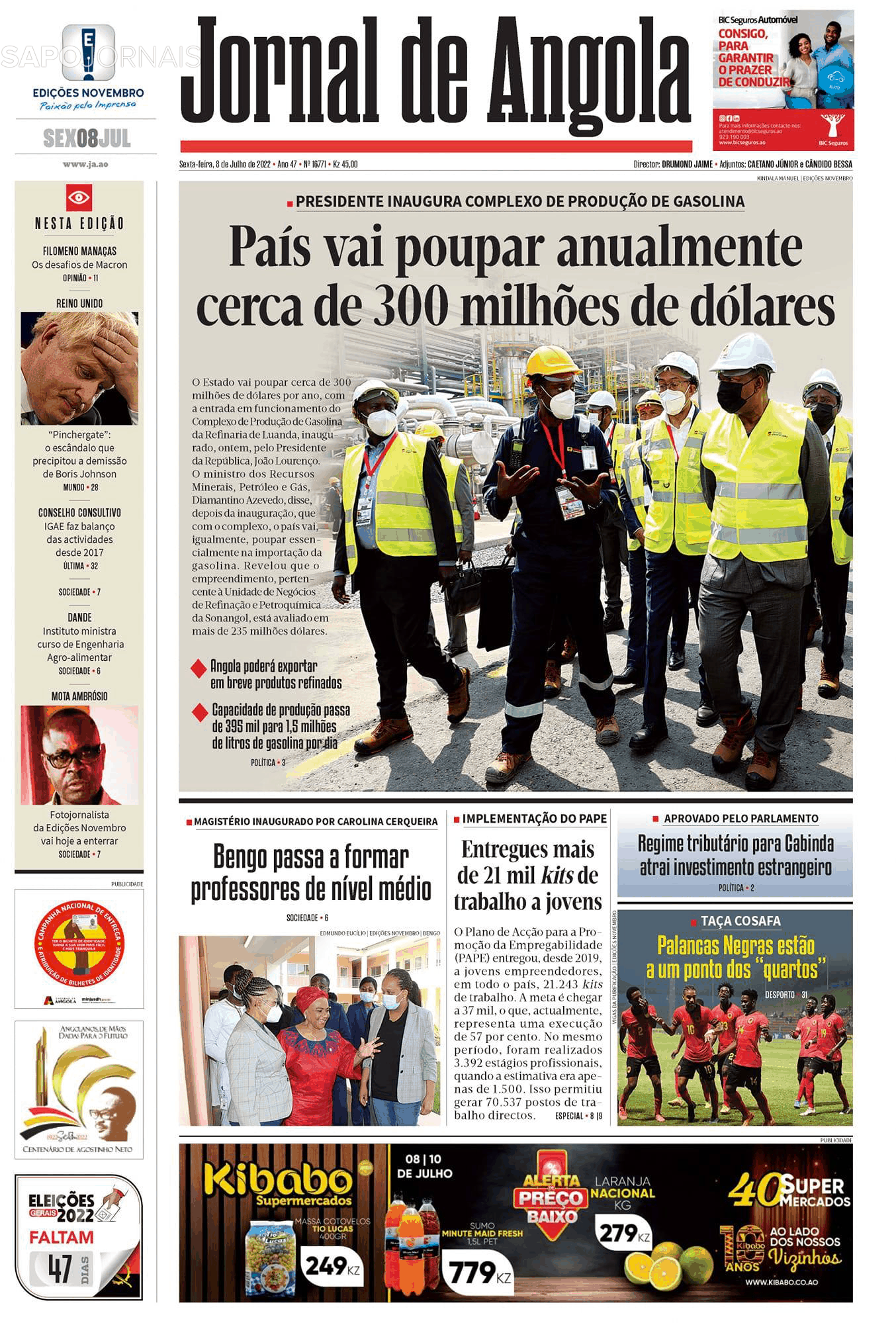 Jornal De Angola 8 Jul 2022 Jornais E Revistas Sapo 4384