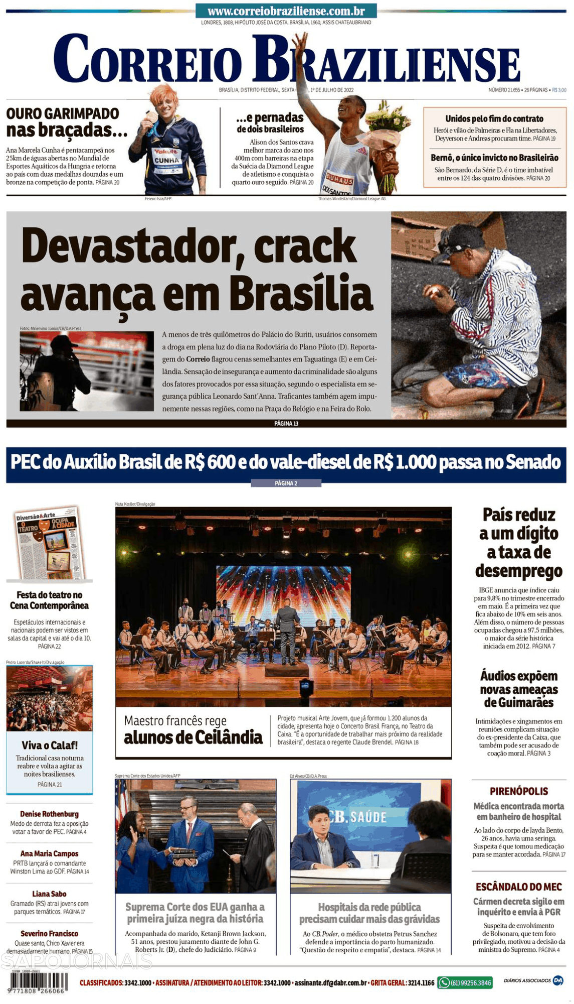 Correio Braziliense (1 Jul 2022) - Jornais E Revistas - SAPO.pt ...