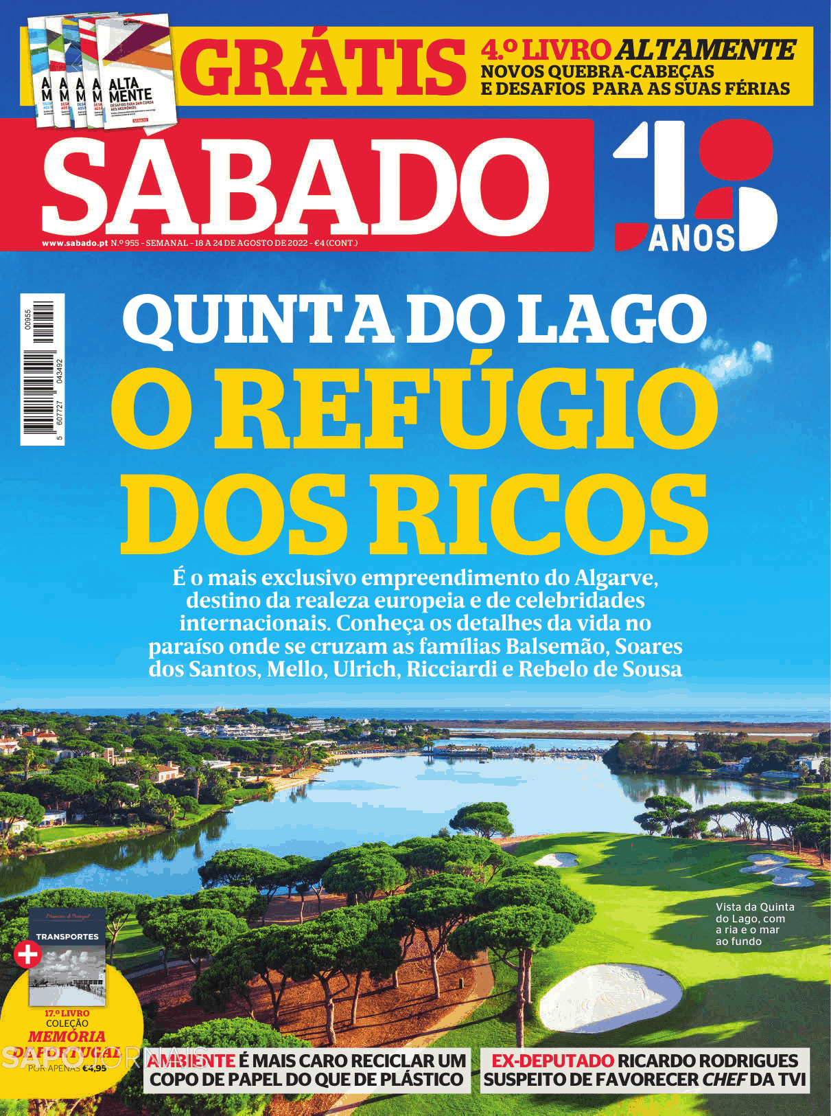 Sábado, Capa Revista Sábado · 18 agosto 2022