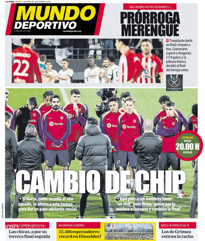 Mundo Deportivo (11 Jan 2024) - Jornais E Revistas - SAPO.pt - Última ...