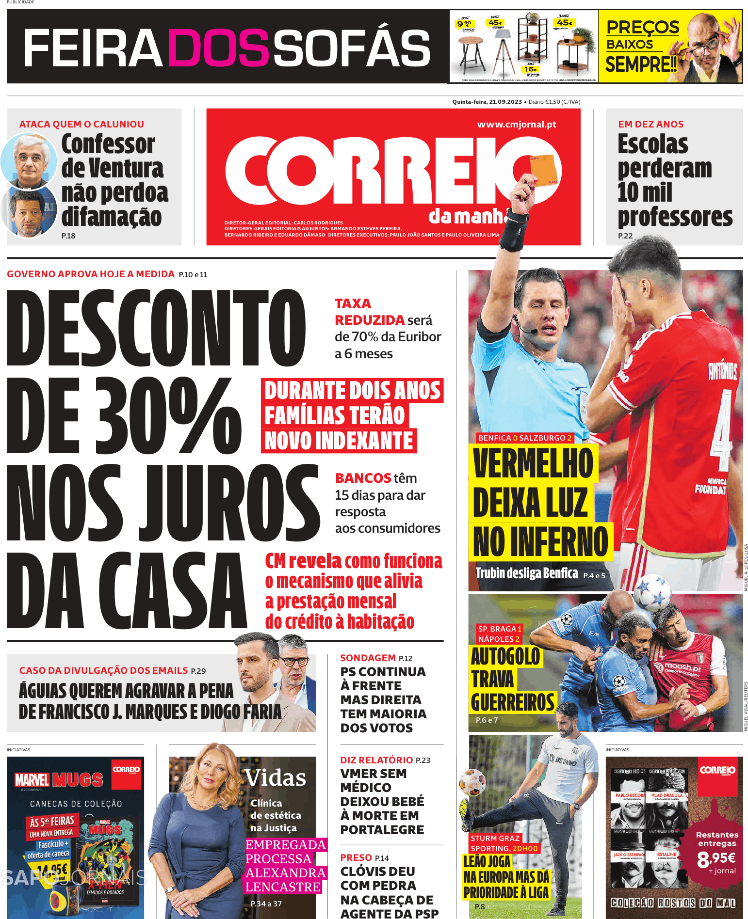 Correio Da Manhã (21 Set 2023) - Jornais E Revistas - SAPO.pt - Última ...