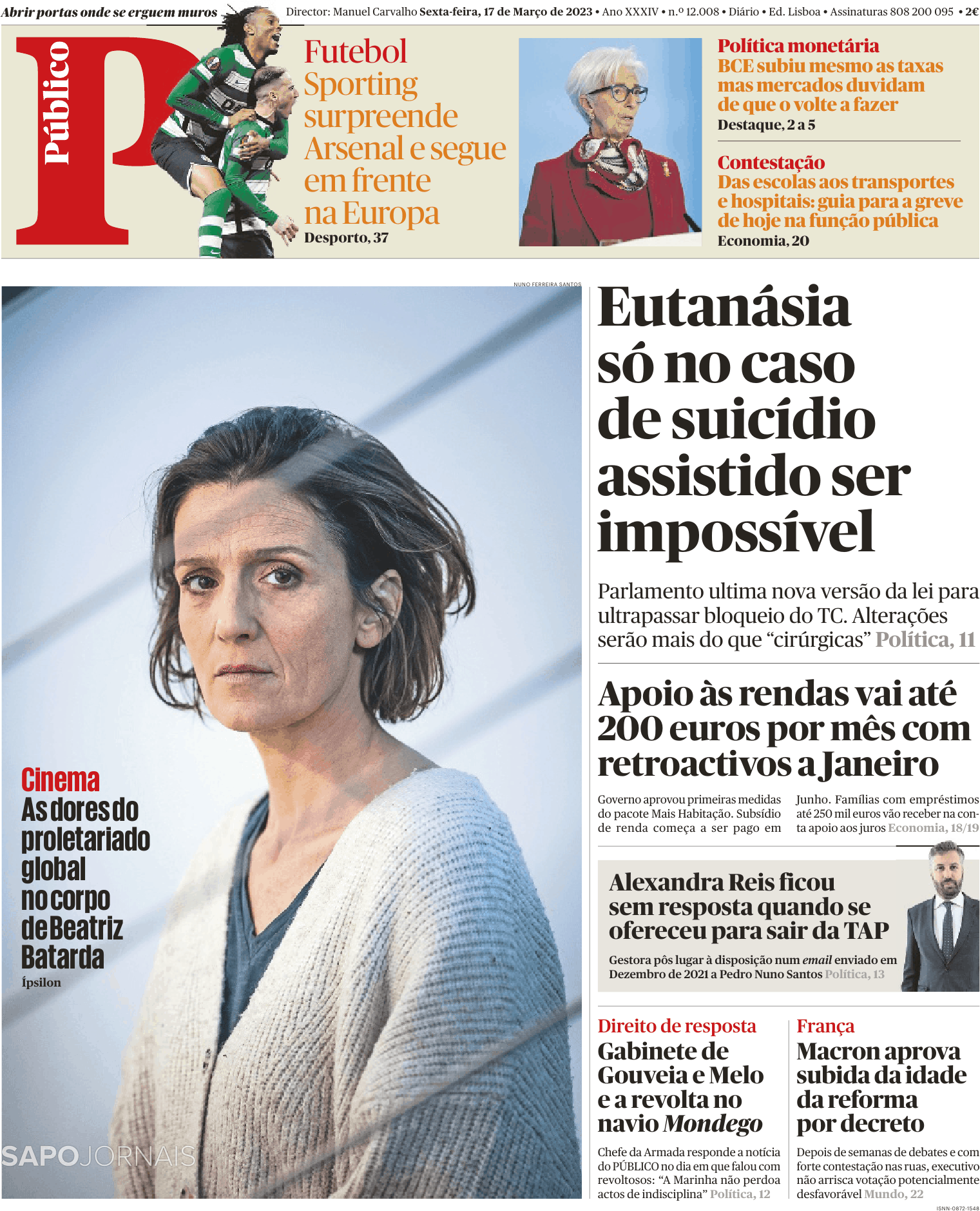 Público 17 Mar 2023 Jornais E Revistas Sapo 7384