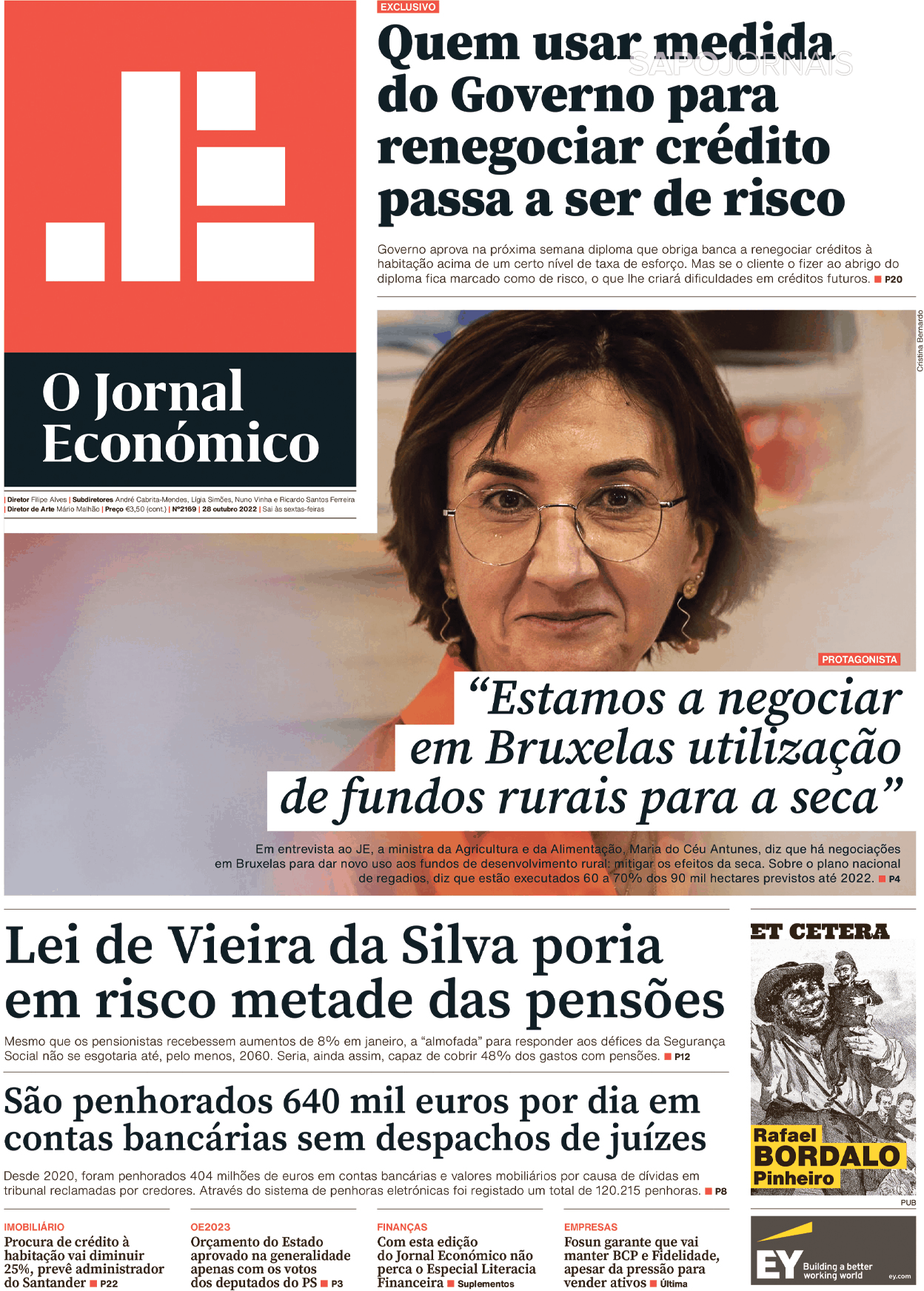 O Jornal Económico 28 Out 2022 Jornais E Revistas Sapopt Última Hora E Notícias De Hoje 7193