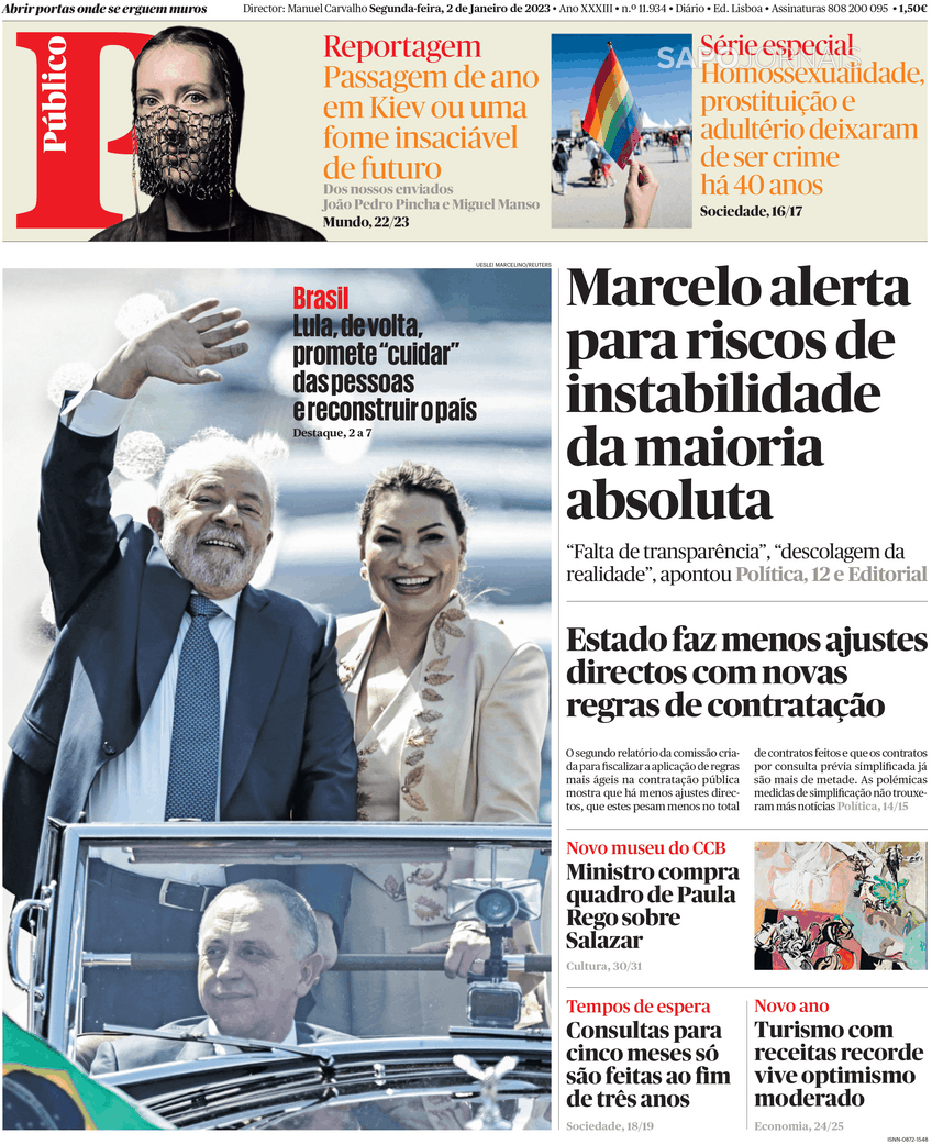 Público 2 Jan 2023 Jornais E Revistas Sapo 