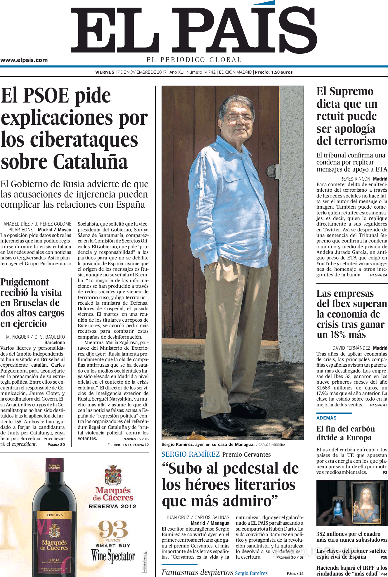 El País nov Jornais e Revistas SAPO pt Última hora e notícias de hoje