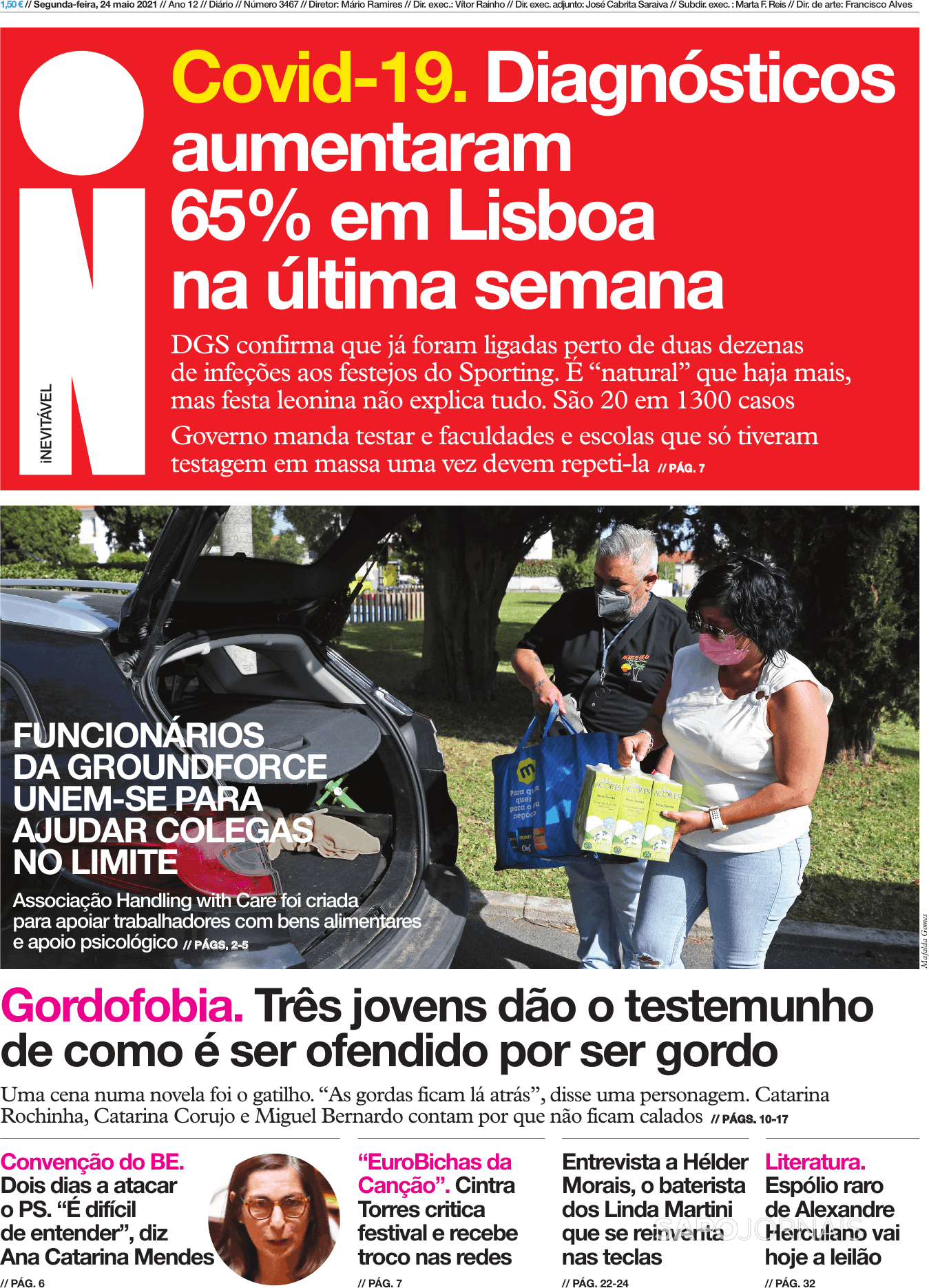 Jornal I 24 Mai 2021 Jornais E Revistas Sapo 5150