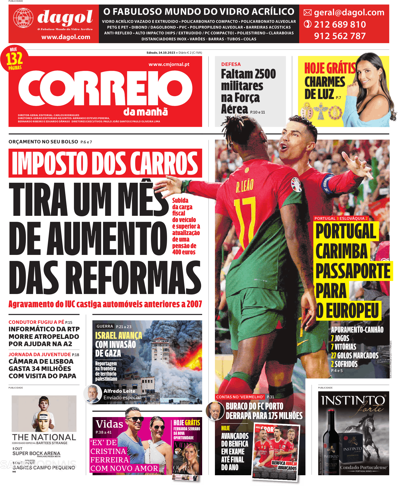 Correio Da Manhã (14 Out 2023) - Jornais E Revistas - SAPO.pt - Última ...