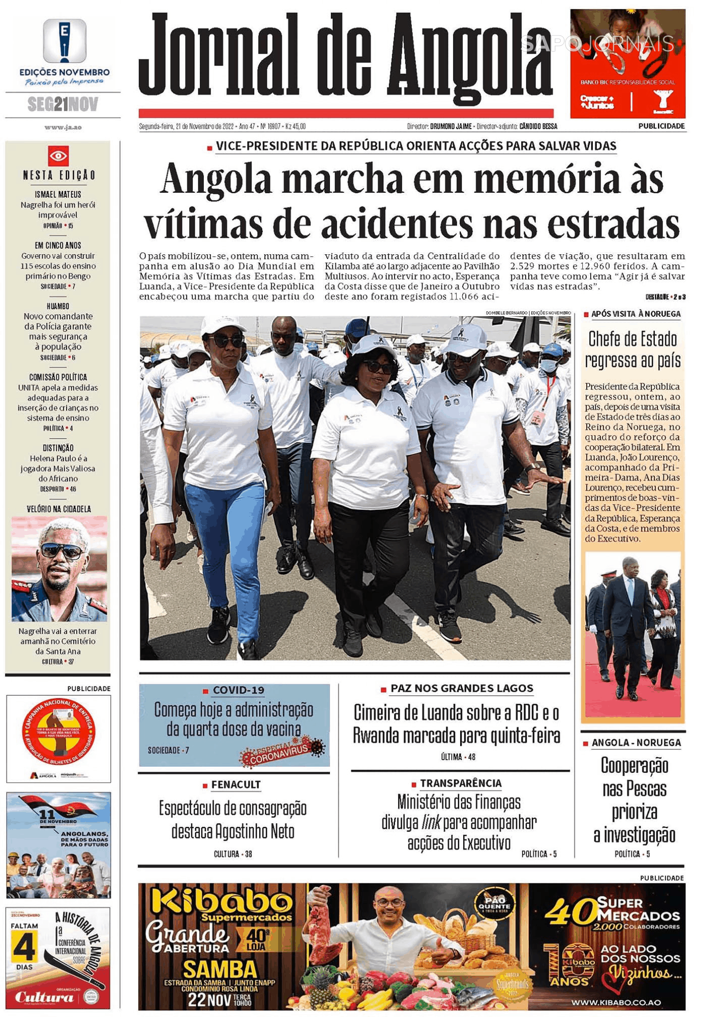 Jornal De Angola 21 Nov 2022 Jornais E Revistas Sapo 5680